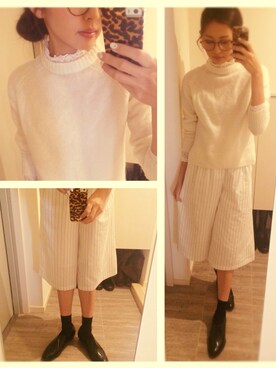 「ソックス」｜うえむら あやのさん（レディース・165cm）の春コーディネート