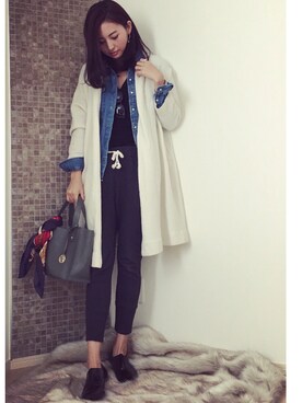 うえむら あやのさん（レディース・165cm）の冬コーディネート