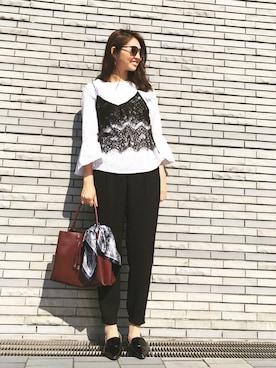 うえむら あやのさん（レディース・165cm）の春コーディネート