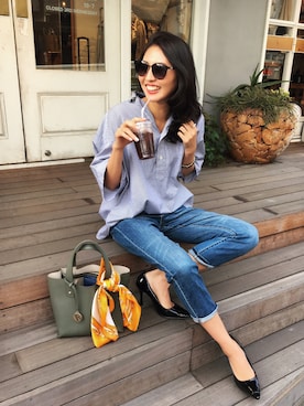 うえむら あやのさん（レディース・165cm）の春コーディネート