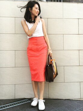 うえむら あやのさん(レディース・165cm)の春コーディネート