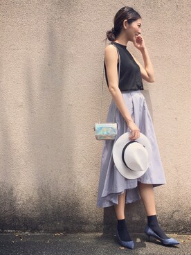 うえむら あやのさん（レディース・165cm）の夏コーディネート