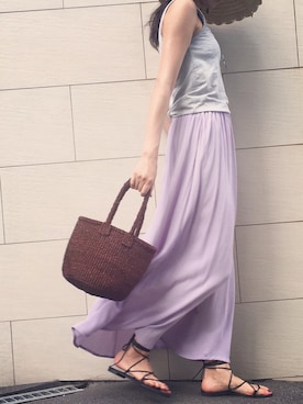 うえむら あやのさん（レディース・165cm）の夏コーディネート