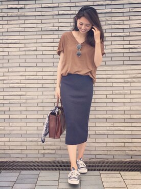 うえむら あやのさん（レディース・165cm）の夏コーディネート