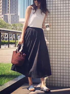 うえむら あやのさん（レディース・165cm）の夏コーディネート