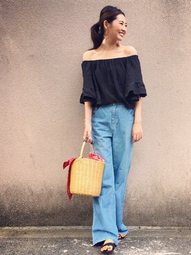 うえむら あやのさん（レディース・165cm）の夏コーディネート