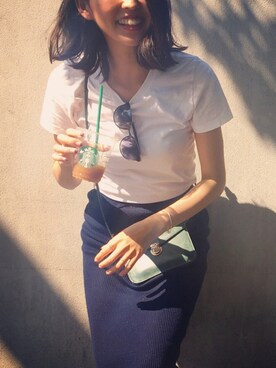 うえむら あやのさん（レディース・165cm）の夏コーディネート