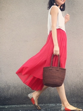 うえむら あやのさん（レディース・165cm）の夏コーディネート