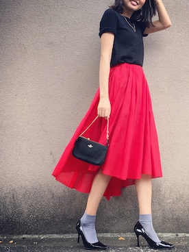 うえむら あやのさん（レディース・165cm）の秋コーディネート