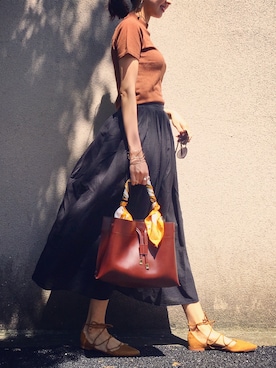 うえむら あやのさん（レディース・165cm）の秋コーディネート