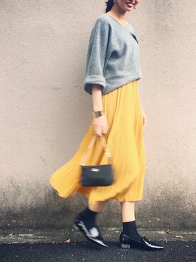 うえむら あやのさん（レディース・165cm）の秋コーディネート