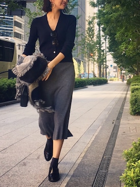 うえむら あやのさん（レディース・165cm）の秋コーディネート