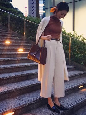 うえむら あやのさん（レディース・165cm）の秋コーディネート