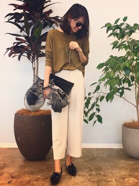 うえむら あやのさん（レディース・165cm）の秋コーディネート