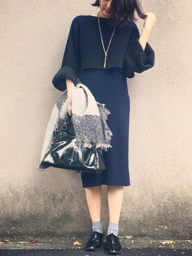 うえむら あやのさん（レディース・165cm）の秋コーディネート