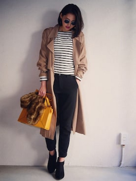 うえむら あやのさん（レディース・165cm）の秋コーディネート