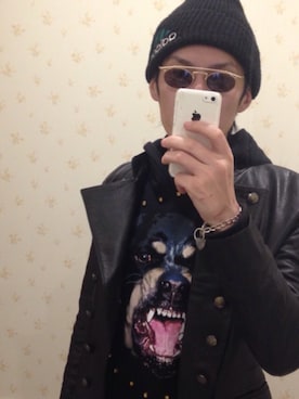 「GIVENCHY（ジバンシイ）のアイテム（パーカー）」を使った、MISTA Tさん（メンズ・170cm）の夏コーディネート