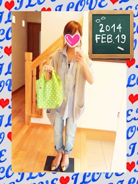 「STRAWBERRY-FIELDS（ストロベリーフィールズ）のアイテム（パンプス）」を使った、caoさん（レディース・158cm）の冬コーディネート