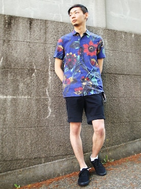「TOPMAN（トップマン）のアイテム」を使った、TOPMAN スタッフさん（メンズ・178cm）の春コーディネート