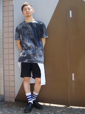 「TOPMAN（トップマン）のアイテム」を使った、TOPMAN スタッフさん（メンズ・178cm）の夏コーディネート