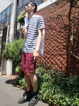 「TOPMAN（トップマン）のアイテム」を使った、TOPMAN スタッフさん（メンズ・178cm）の春コーディネート