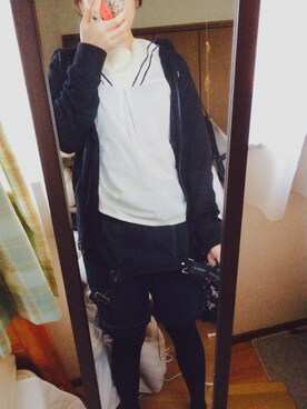 「sevens（セブンズ）のアイテム（サロペット/オーバーオール、ブラック系）」を使った、Madokaさん（レディース・172cm）の春コーディネート