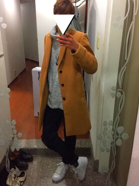 「Request（リクエスト）のアイテム（パンツ）」を使った、Takeru さん（メンズ・172cm）の冬コーディネート