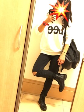 「Rodeo Crowns（ロデオクラウンズ）のアイテム（財布/小物）」を使った、Rinaさん（レディース・150cm）の秋コーディネート