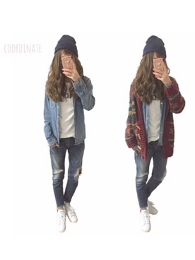 ♡ᵕ̈ m *⑅୨୧さん（レディース・168cm）の冬コーディネート