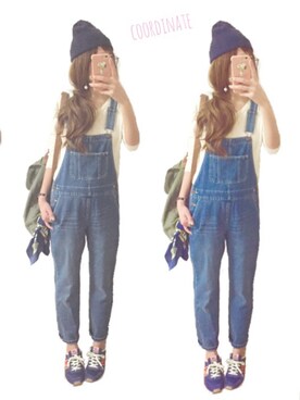 ♡ᵕ̈ m *⑅୨୧さん（レディース・168cm）の春コーディネート