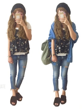 ♡ᵕ̈ m *⑅୨୧さん（レディース・167cm）の秋コーディネート