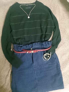 「NICE CLAUP（ナイスクラップ）のアイテム（その他アウター）」を使った、yuriさん（レディース・160cm）の冬コーディネート