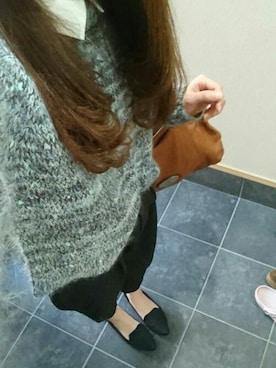 「FOSSIL（フォッシル）のアイテム（ハンドバッグ）」を使った、ユさん（レディース・155cm）の秋コーディネート