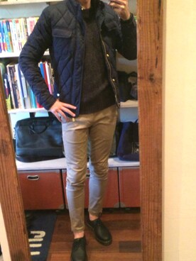 「SCOTCH & SODA（スコッチ アンド ソーダ）のアイテム（ブルゾン）」を使った、ダニさん（メンズ・178cm）の秋コーディネート
