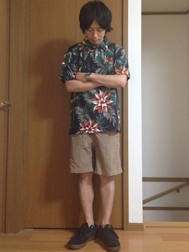 「emerica」｜平太郎さん（メンズ・168cm）の夏コーディネート