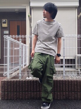 「B-SHOP」｜平太郎さん（メンズ・168cm）の春コーディネート