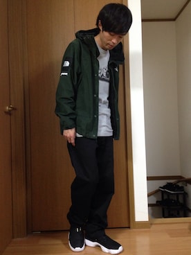 「Jordan」｜「アイテム（マウンテンパーカー）」を使った、平太郎さん（メンズ・168cm）の秋コーディネート