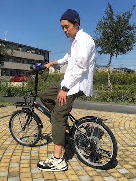 「N.HOOLYWOOD」｜「アイテム（その他）」を使った、平太郎さん（メンズ・168cm）の秋コーディネート