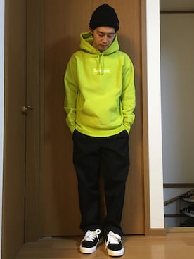 「アイテム（パーカー）」を使った、平太郎さん（メンズ・168cm・30代）の冬コーディネート