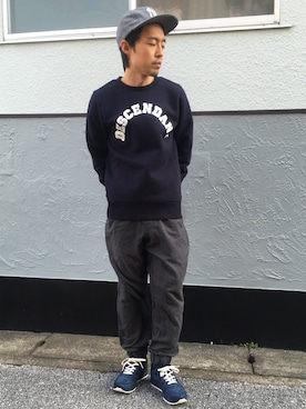 「descendant」｜平太郎さん（メンズ・168cm）の冬コーディネート