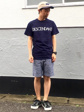 「descendant」｜平太郎さん（メンズ・168cm）の夏コーディネート