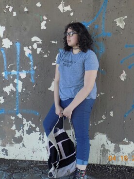 「GAP（ギャップ）のアイテム（バックパック/リュック）」を使った、iris✨さん（レディース・168cm）の夏コーディネート