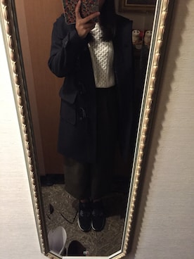 「ゆるずる」｜「アイテム（ジャケット/アウター）」を使った、かなえさん（レディース・157cm）の冬コーディネート