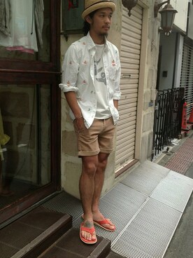 B'2ndSHINJUKUさん（メンズ・176cm）の夏コーディネート