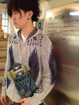 「B'2nd（ビーセカンド）のアイテム（パーカー）」を使った、B'2ndSHINJUKUさん（メンズ・175cm）の春コーディネート