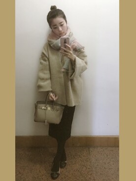 「アイテム（アンサンブル）」を使った、shanlangciciさん（レディース・160cm）の春コーディネート