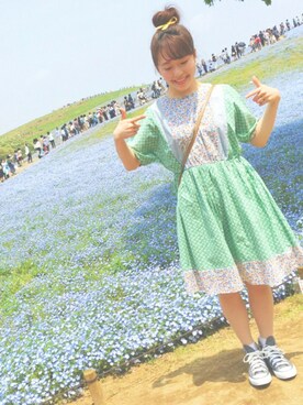 「ehka sopo（エヘカソポ）のアイテム」を使った、ｅ ｒ ｉ ．さん（レディース・159cm）の夏コーディネート