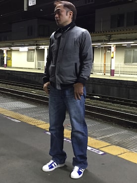 「NOのアイテム（その他アウター）」を使った、kazuuuuuunさん（メンズ・173cm）の秋コーディネート
