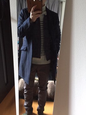 「ability（アビリティ）のアイテム（パンツ）」を使った、イナコさん（メンズ・170cm）の冬コーディネート