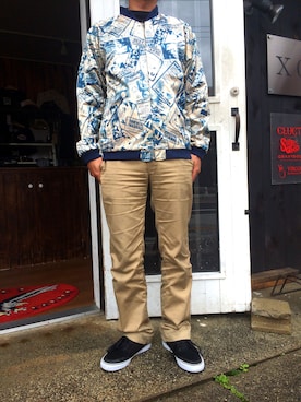 「CLUCT（クラクト）のアイテム（ジャケット/アウター）」を使った、XGATEさん（メンズ・177cm）の春コーディネート